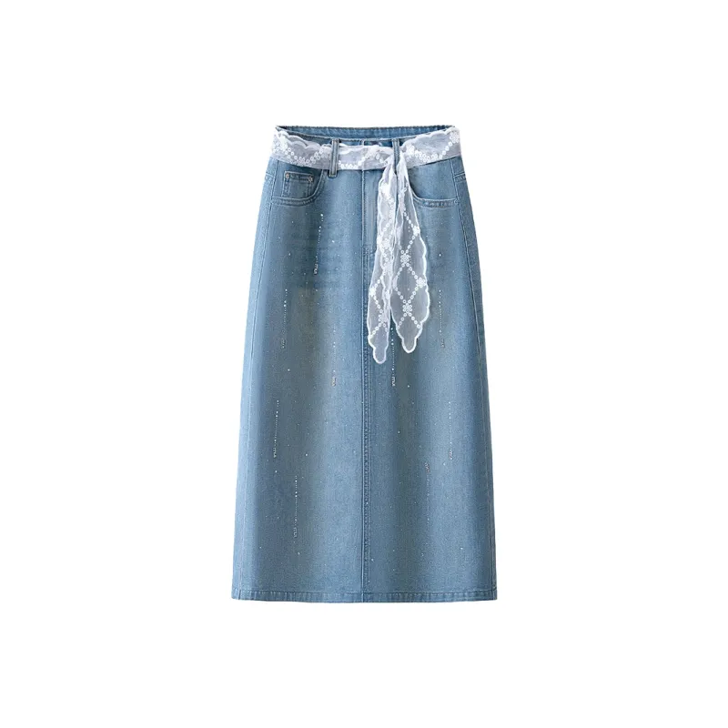 PIERRE CARDIN Denim Long Skirt Women's-0