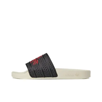Adidas Originals Adilette Slides 100 Thieves Black Red