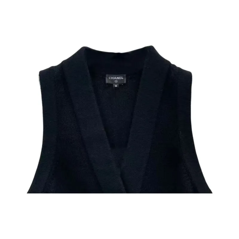 CHANEL 22A Tank Top Women's Black-2