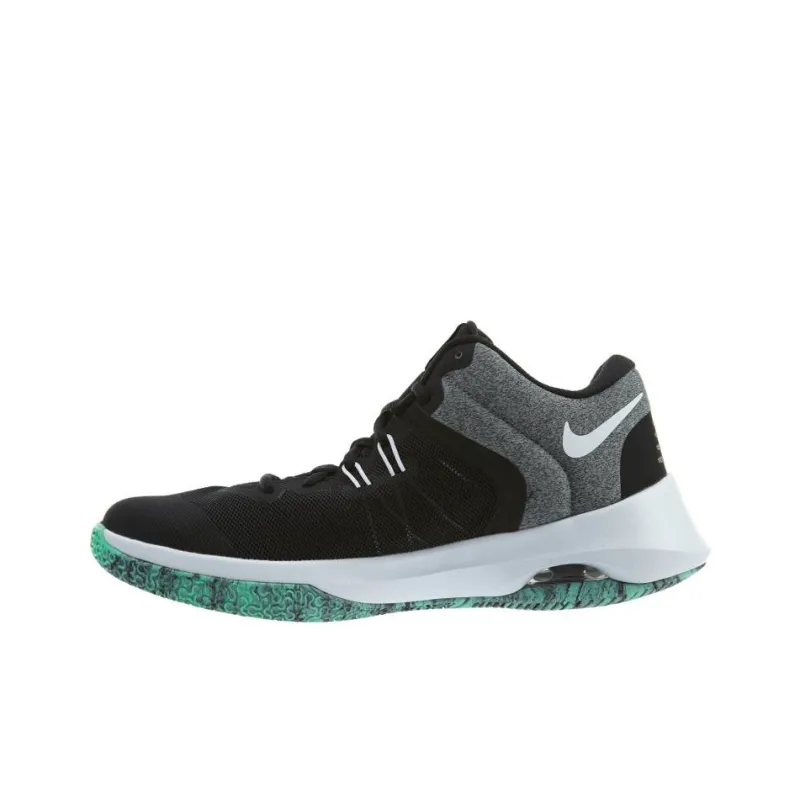 Nike Air Versitile 2 Anti Slip Wear Resistant Mid Top Basketball Shoes Men's Black Gray-2
