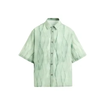 ZARA Shirts Men Lake Green