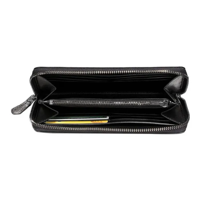 COACH Accordion Zip Pebbled Leather Wallet Small Size Women's Graphite-1