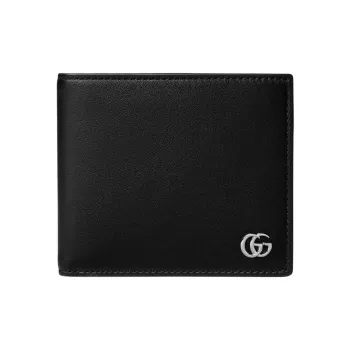 GUCCI Leather Wallet Men's Black