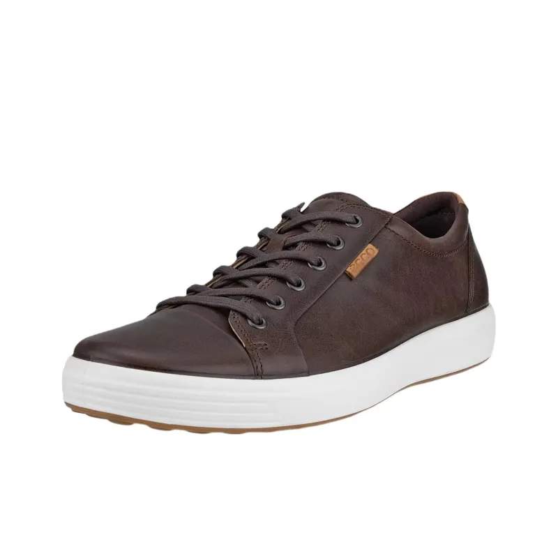 Ecco Soft 7 Abrasion Resistant Low Top Skateboard Shoes Men's Brown-1