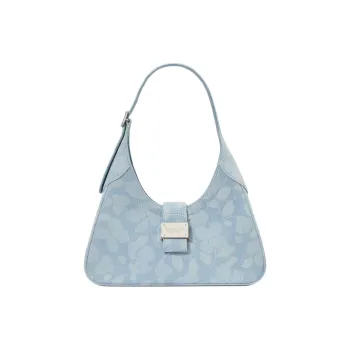 Kate Spade Denim Shoulder Bag Trumpets Women's Blue