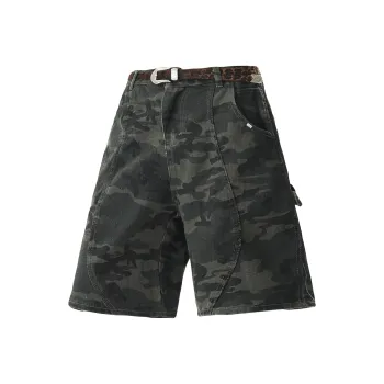 HOKLV Cargo Shorts Unisex Camouflage
