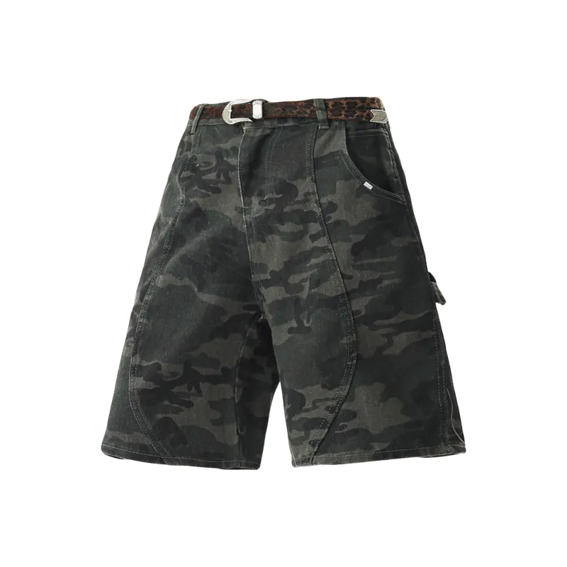 HOKLV Cargo Shorts Unisex Camouflage-0