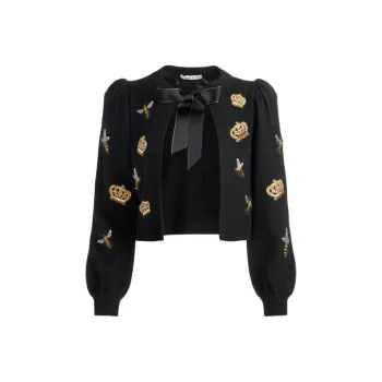 ALICE+OLIVIA Bow tie Cardigan