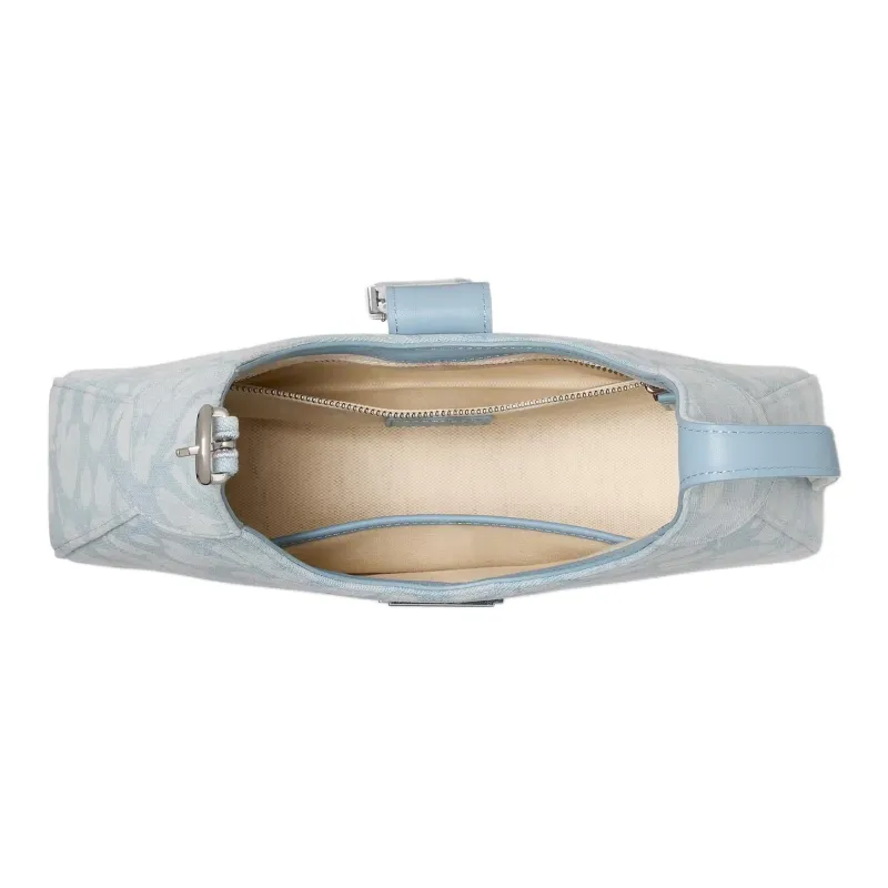 Kate Spade Denim Shoulder Bag Trumpets Women's Blue-3