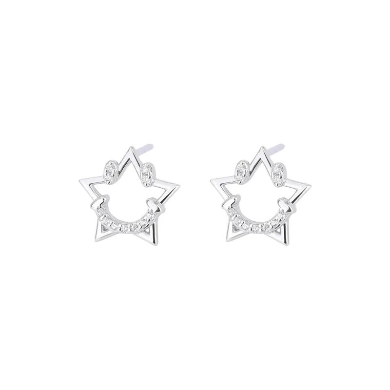 PHOENIXSILY 999 Fine Silver Stud Earrings Women's-0