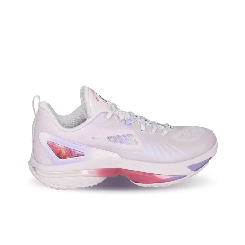 QIAODAN Anti Slip Wear Resistant Low Top Basketball Shoes Men's Purple-1