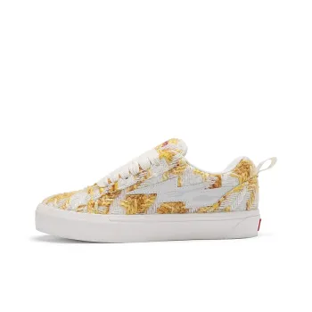TINMUU Tianmu Puffy Shoes Height Increasing Low Top Skateboard Shoes Unisex Golden Orange Yellow