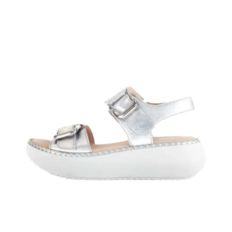 Gabor Fashion One Strap Sandals 5.5cm Women's Silver-0