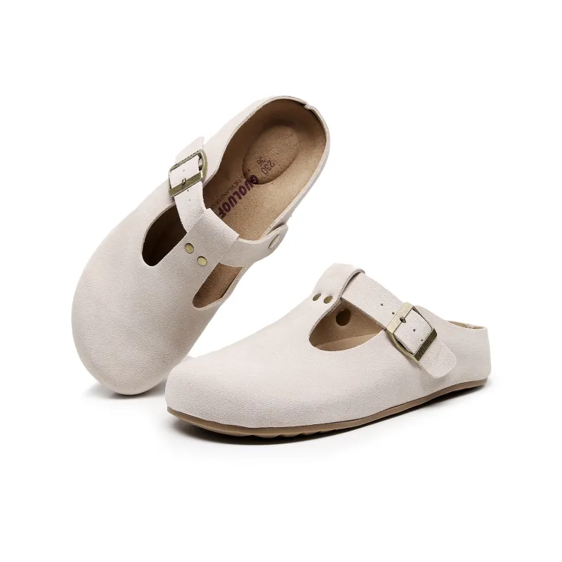 Golofi Rubber Sole Slip Resistant Closed Toe Slippers Women's-12