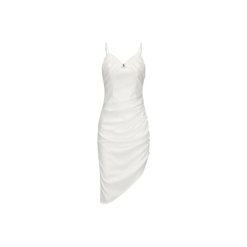 GIMING Slip Dresses Women's White-0