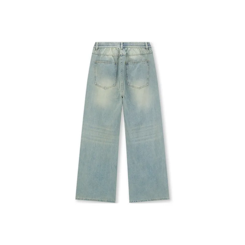 BONELESS Jeans Unisex Yellow Mud Blue-1