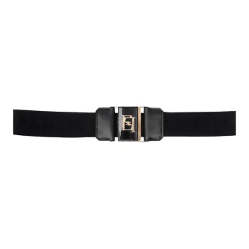 Elisabetta Franchi Monogrammed Elastic Belt