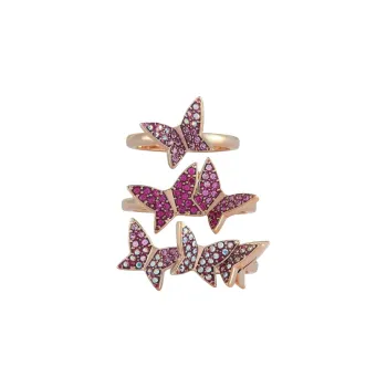 Swarovski Lilia Stackable Rings Set Of Three