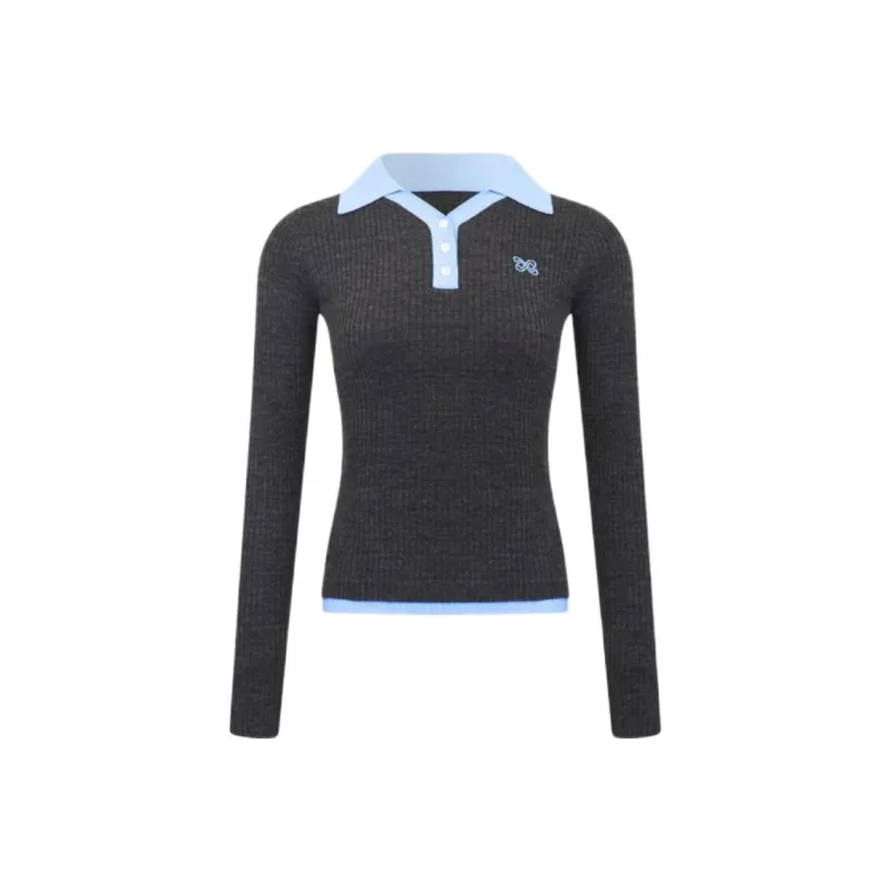 Ann Andelman Knitwear Women's Dark Gray-0