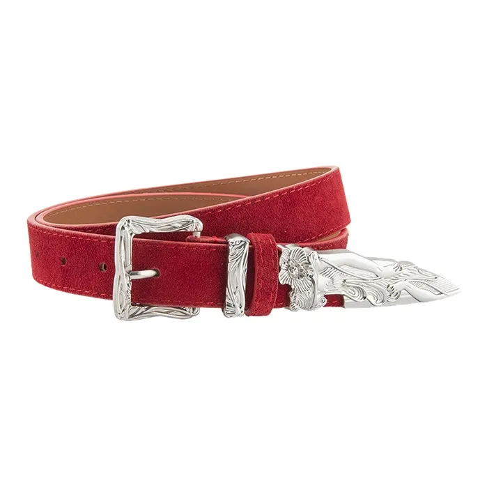 ROBINHOOD Cow Split Leather Belts Unisex Width 2.8CM-1