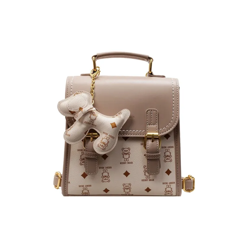 TOUTSEUL YOLO PU One Shoulder Crossbody Backpack Women's White/Pink/Coffee/Brown-0