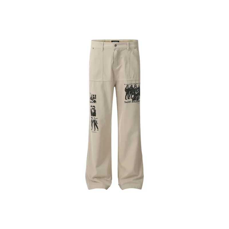 HKRXEC Cargo Pants Men Apricot-0