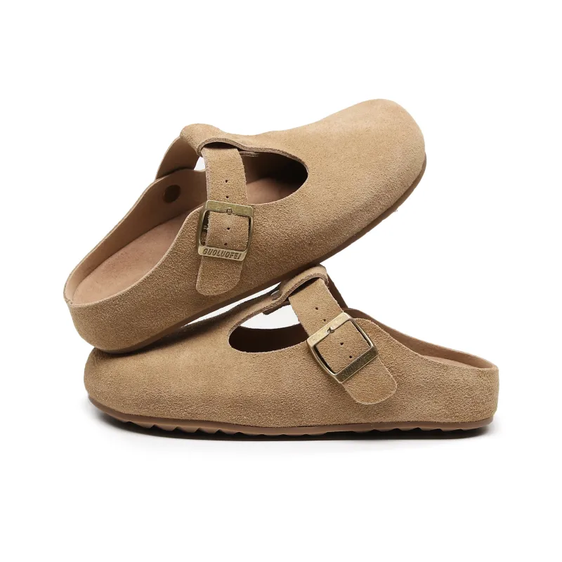 Golofi Rubber Sole Slip Resistant Closed Toe Slippers Women's-3