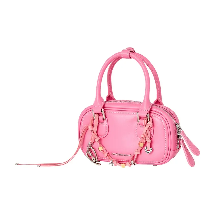 AMAZING SONG Cow Leather Commute Date Campus Shoulder Bag, Crossbody Bag, Handbag Women's Multicolor-18