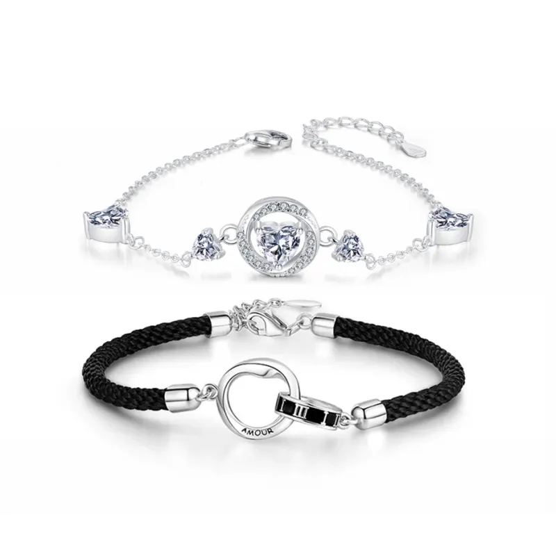 CHINA GOLD S999 Fine Silver Bracelets Women's-3