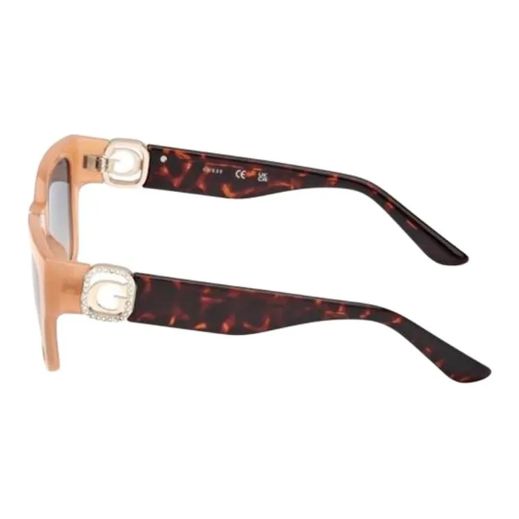 GUESS Injection Square Sunglasses Women's Tortoiseshell-2