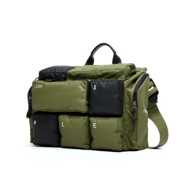 LEZENER Water Repellent Fabric Messenger Bag, Shoulder Bag, Crossbody Bag, Handbag Unisex Multicolor-1