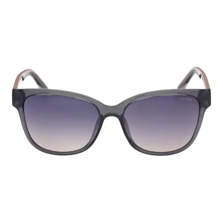 GUESS Plastic Irregular Shape Sunglasses Women's Black-2