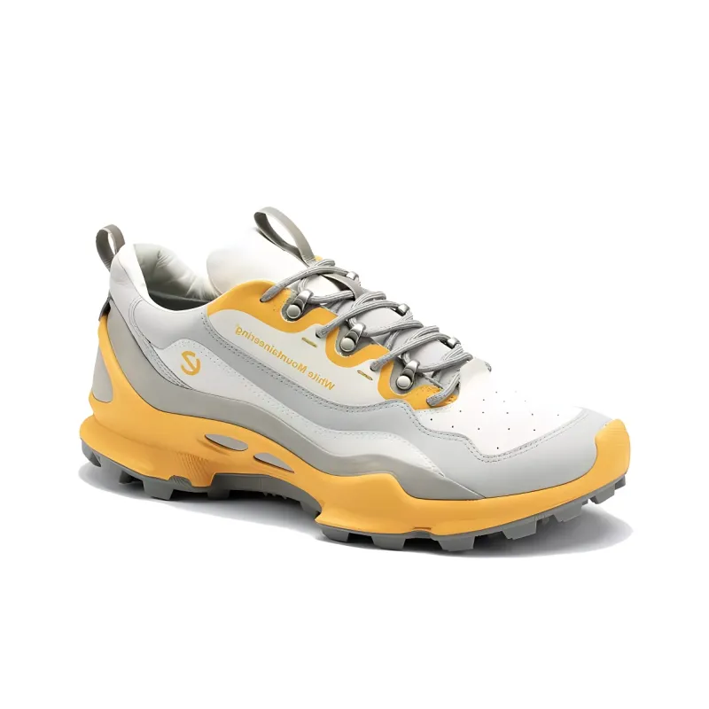 White Mountaineering x Ecco Biom C Trail Abrasion Resistant Low Top Mountaineering & Hiking Shoes Men's White Gray-1