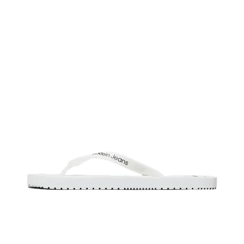 CKJ CALVIN KLEIN JEANS Flip Flops Men's White