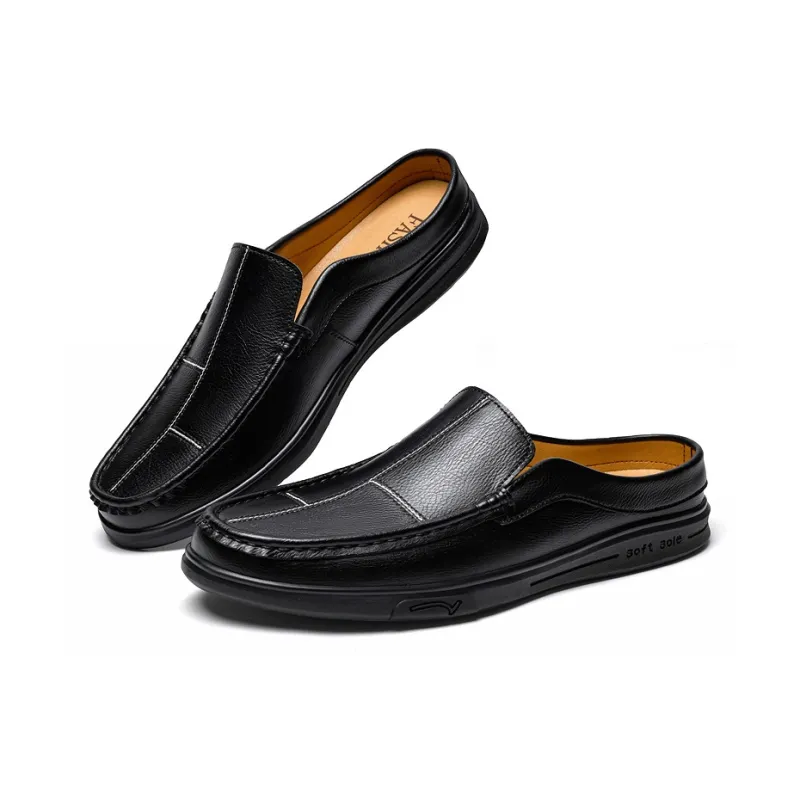 Abango Rubber Sole Slip Resistant Closed Toe Slippers Men's-3