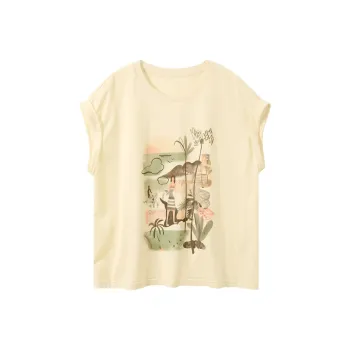 3COLOUR T Shirts Women's Yellow Cream