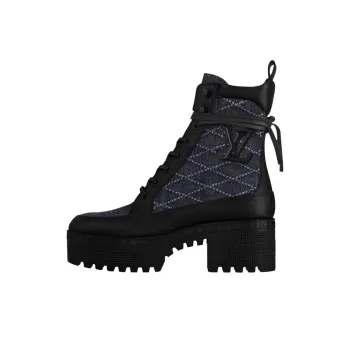 LOUIS VUITTON Laureate Ankle Boots 5cm Women's Blue