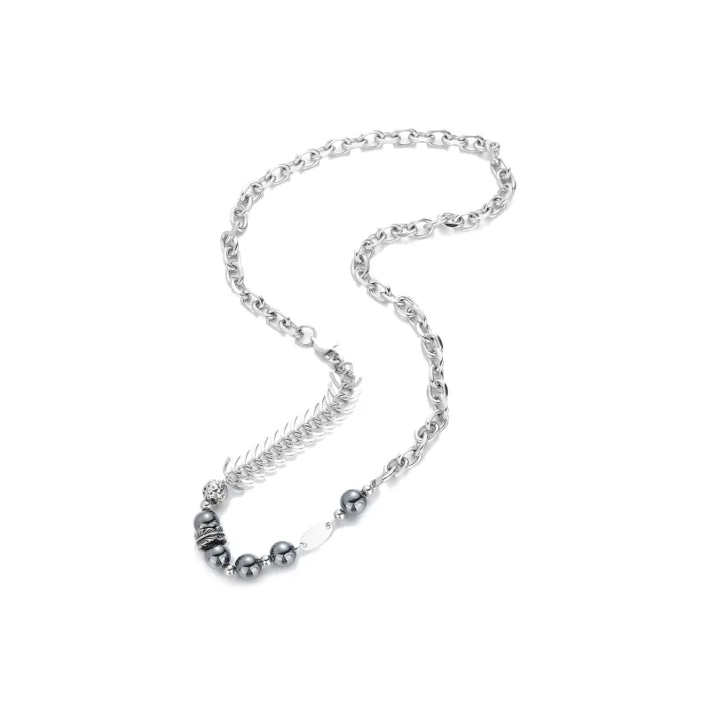 JEANSWEST Titanium Steel Necklaces Unisex-0