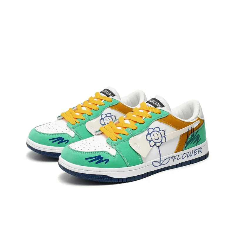 OUGLEMEN Slip Resistant And Abrasion Resistant Coverage Low Top Casual Shoes Unisex Box-18