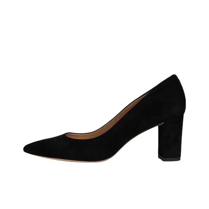 LAUREN RALPH LAUREN Lanette Chunky Heel High Heels 7cm Women's Black-0
