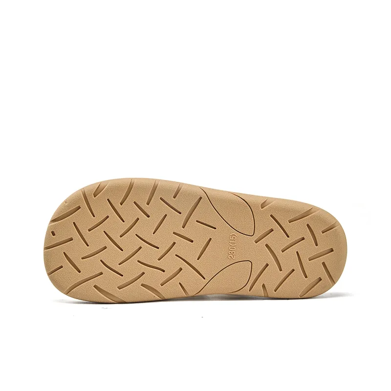 La Chapelle Abrasion Resistant Slide Slippers Women's Beige-5