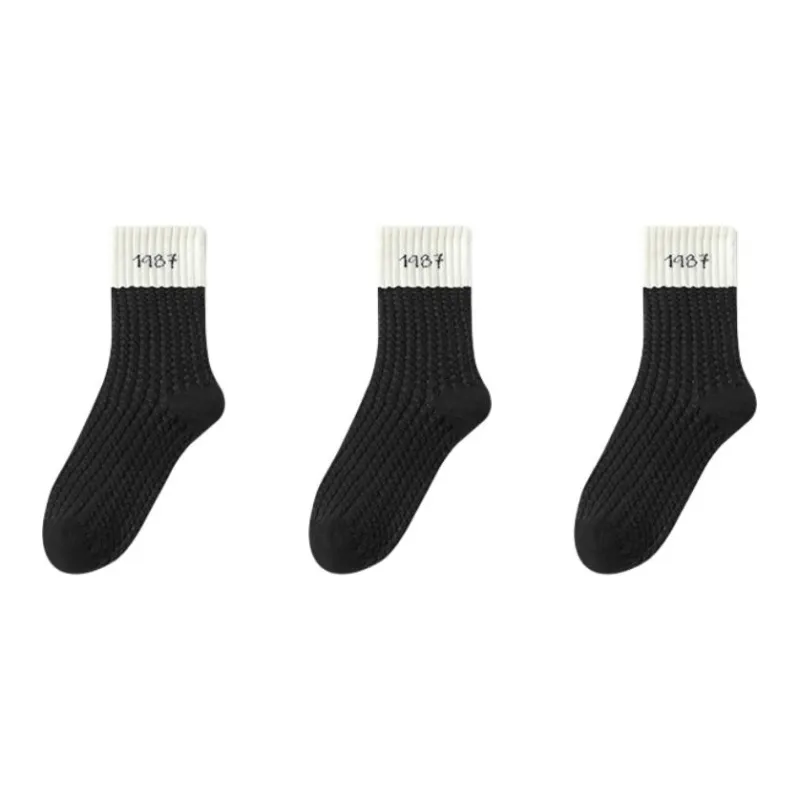 Urban Beauty Mid Calf Socks Women's Combo Set-9