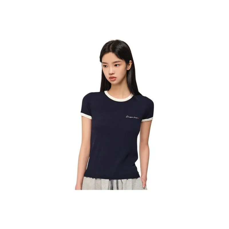 DRAGON FACE Regular T Shirt Women's-0