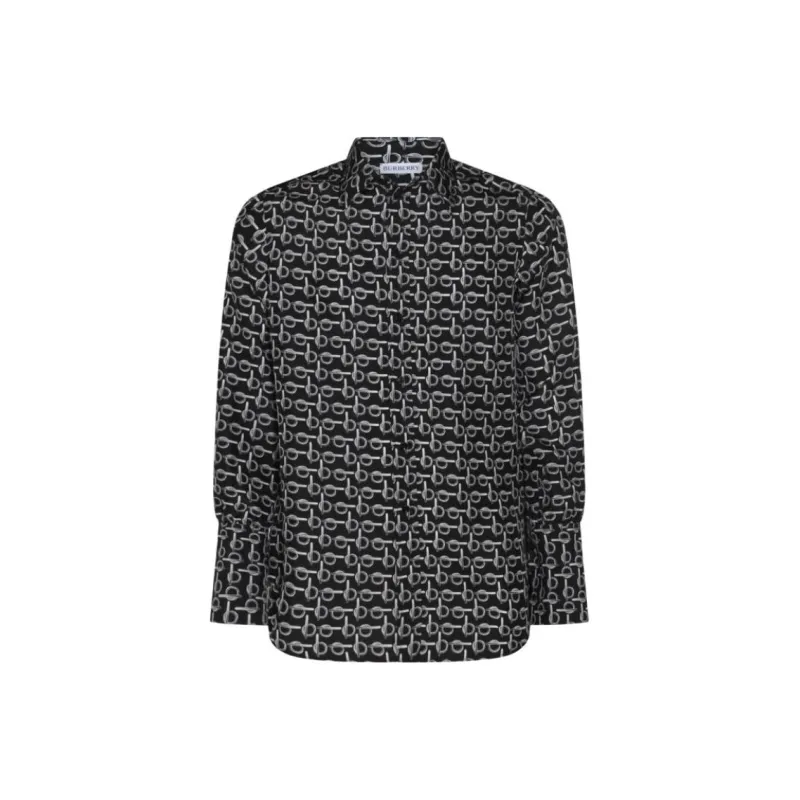 Burberry Shirts Men Black-0
