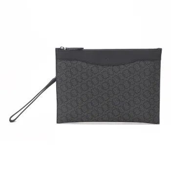 CANUDILO PVC Clutch Men's Dark Gray Black