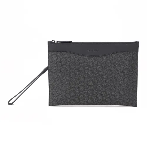 CANUDILO PVC Clutch Men's Dark Gray Black