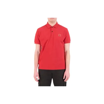 STONE ISLAND Polo Shirt Men's Bordeaux Red