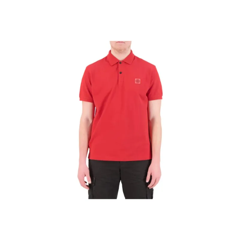 STONE ISLAND Polo Shirt Men's Bordeaux Red-0