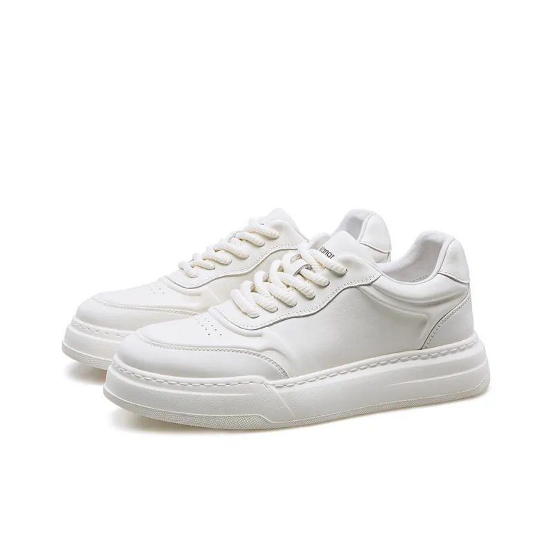 KANGNAI Low Top Casual Shoes Men's White-4