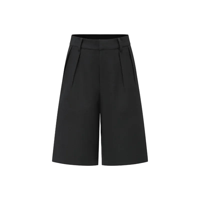 AXYPAGES Casual Shorts Women's Black-0